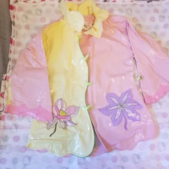 Kidorable Little Girl flower rain coat size 6 - Picture 8 of 8